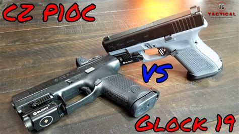 When looking for a concealed-carry firearm, one of the most important dimensions of the firearm is going to be the height (i. . Cz p10c vs glock 19 recoil